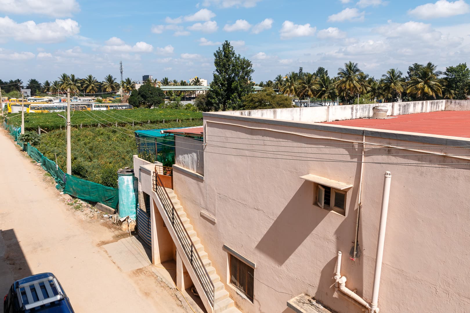 Abayashram gezien vanaf het dak