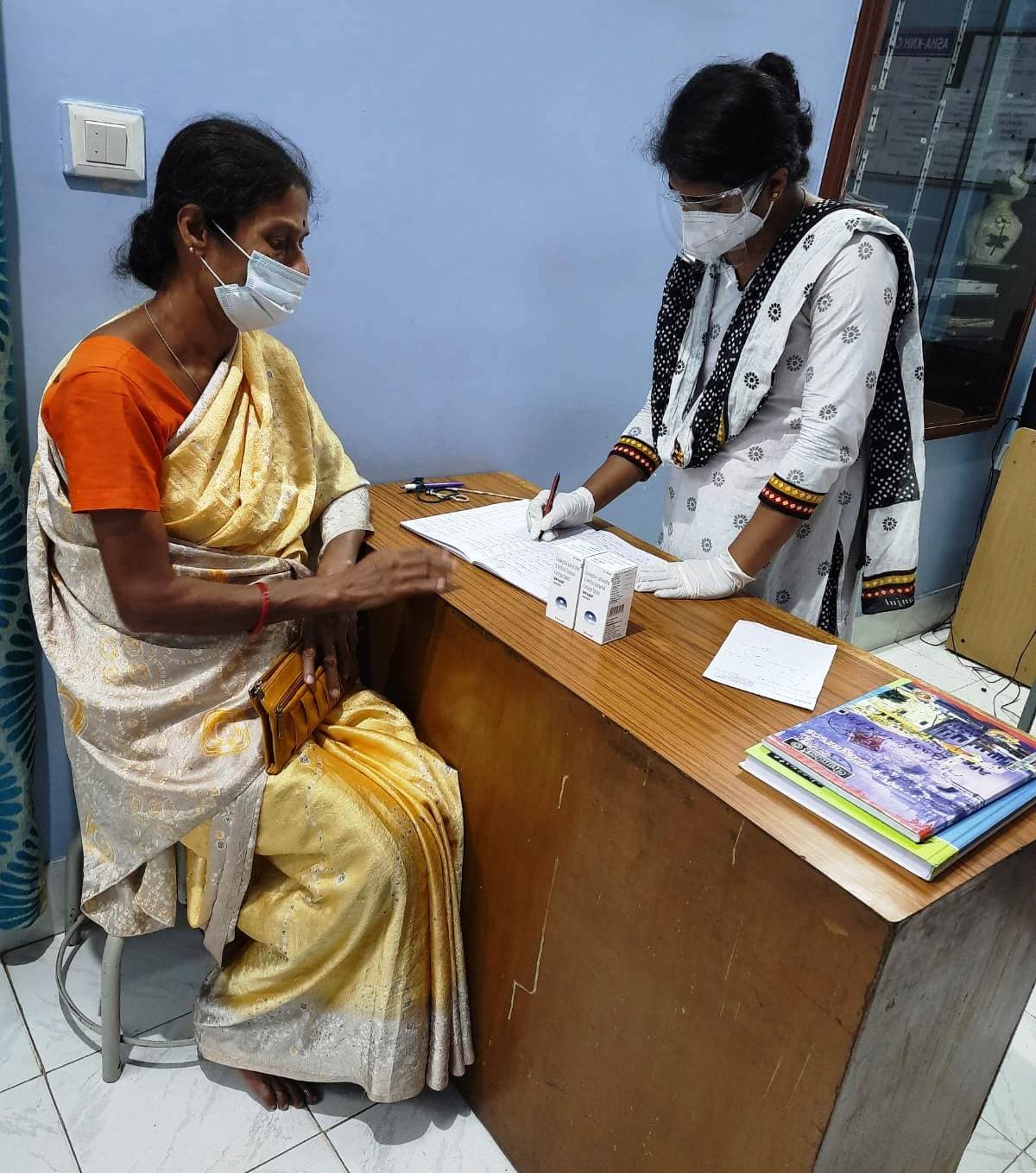 ART-medicatie uitgave bij ASHA Foundation